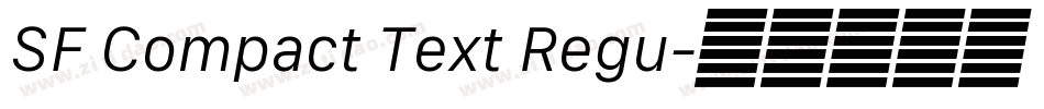 SF Compact Text Regu字体转换